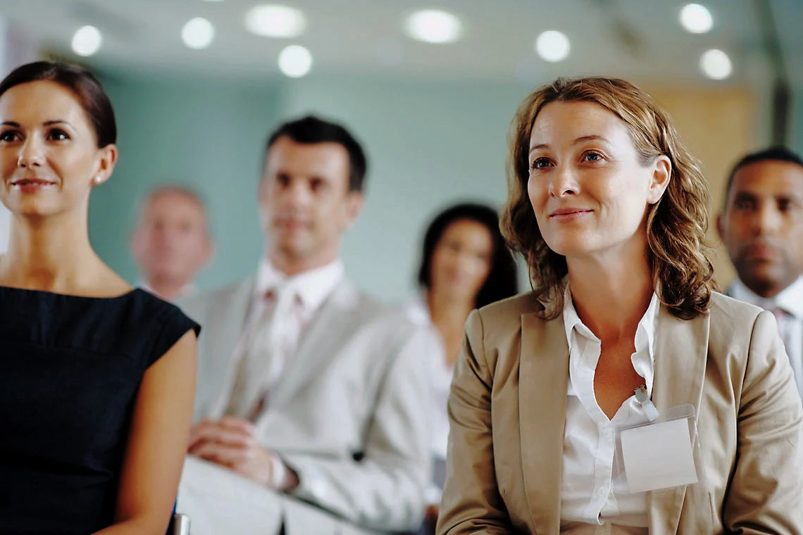 Professionals attending a corporate training workshop in Australia